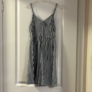 H&M Blue and White Striped Dress, Size US 4